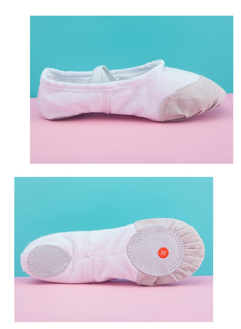Loquat Dance Shoes Women Soft Sole Ballet Dance Yoga Special Shoes White  - Image 2