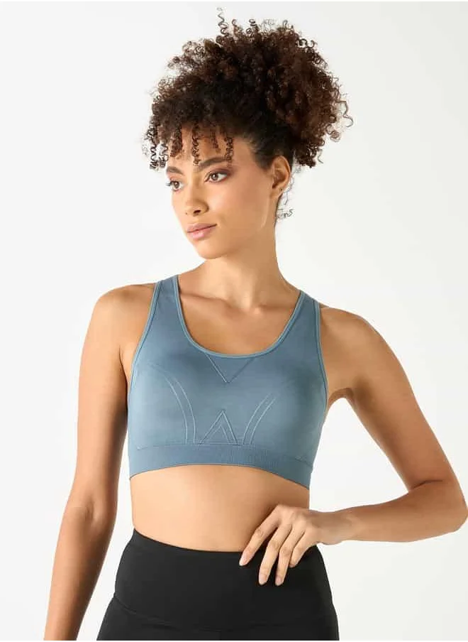 ADOT by Splash Textured Racerback Bra