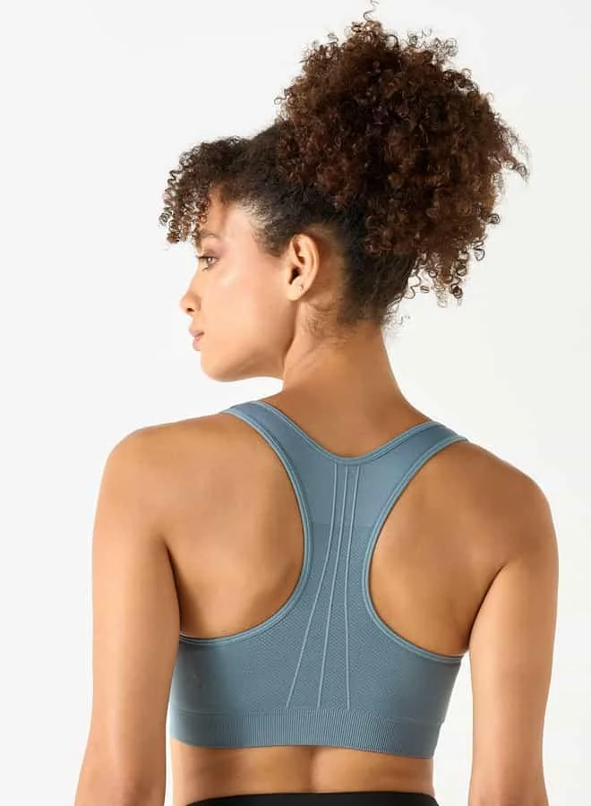 ADOT by Splash Textured Racerback Bra