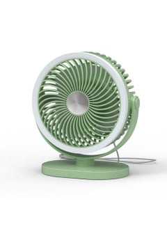 Inder LED Night Light Mute Desktop Cooling Ceiling Fan Green  - Image 1