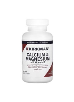 Kirkman Labs Calcium and Magnesium with Vitamin D 120 Capsules  - Image 1