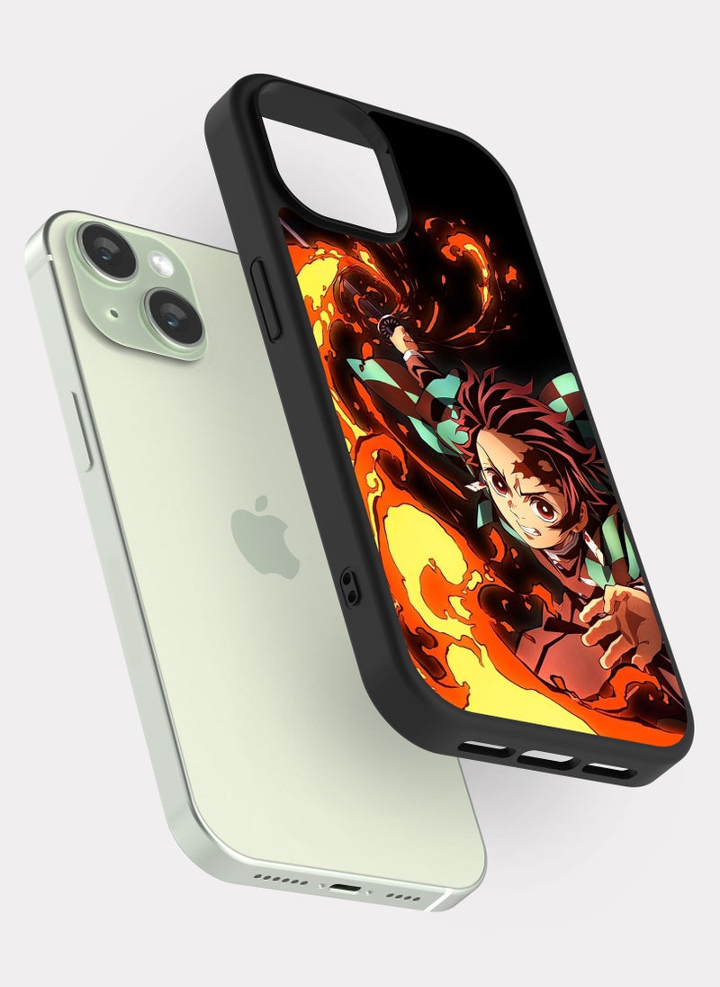 PXLAAT iPhone 15 case cover  Slayer Kimetsu No Tanjiro - Image 2