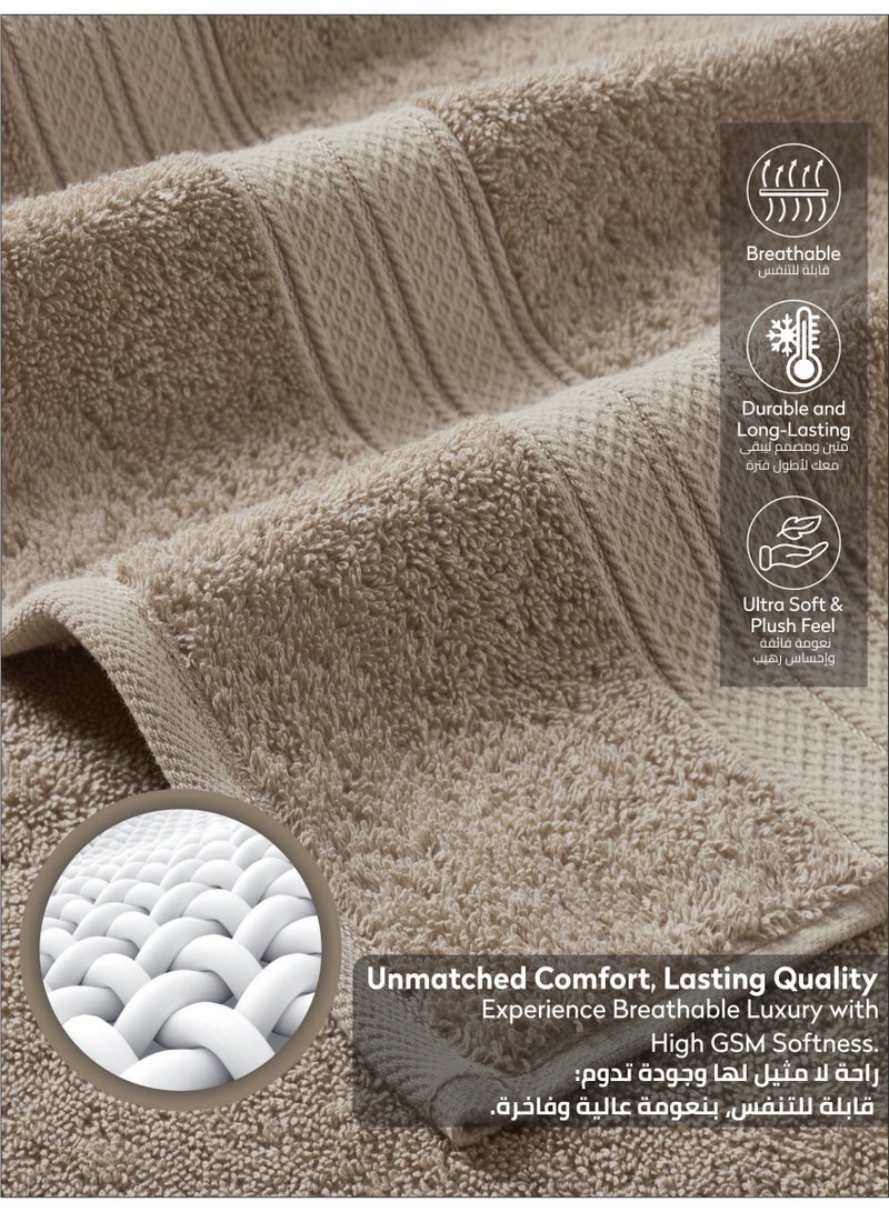 Donetella Premium 100 % Combed Cotton 1-Pcs Bath Sheet (85 X 172 CM) 600 GSM Large Towel, Highly Absorbent, Quick Dry,Best Towel for Bathroom, Spa And Hotel,White - Image 5