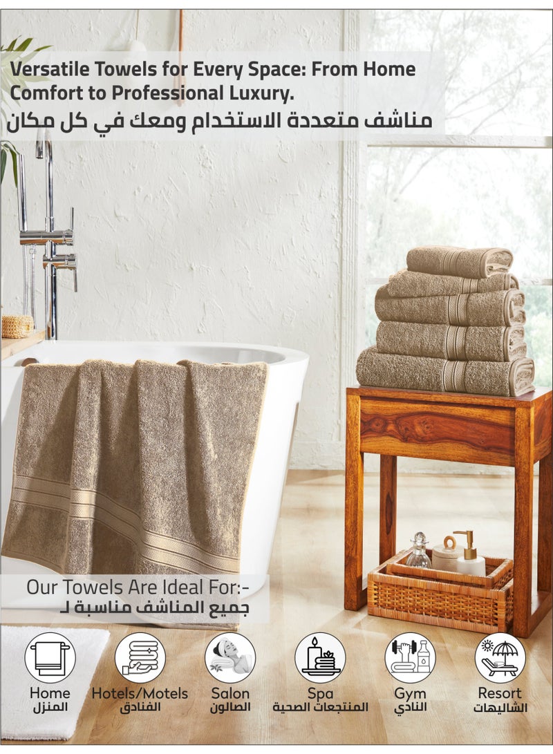 دوناتيلا قسط 100 ٪ بتمشيط القطن 1-قطع ورقة حمام (85 س 172 سم) 600 غسم منشفة كبيرة ، ماصة للغاية ، سريعة الجافة ، أفضل منشفة  سبا وفندق ، أبيض - Image 4