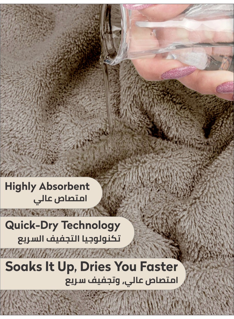 دوناتيلا قسط 100 ٪ بتمشيط القطن 1-قطع ورقة حمام (85 س 172 سم) 600 غسم منشفة كبيرة ، ماصة للغاية ، سريعة الجافة ، أفضل منشفة  سبا وفندق ، أبيض - Image 2