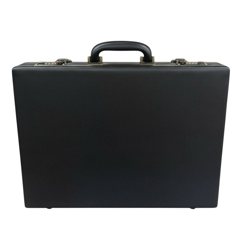 Men’s Classic Handbag Made of Premium Synthetic Leather – Elegant Business Briefcase – Black - Image 1