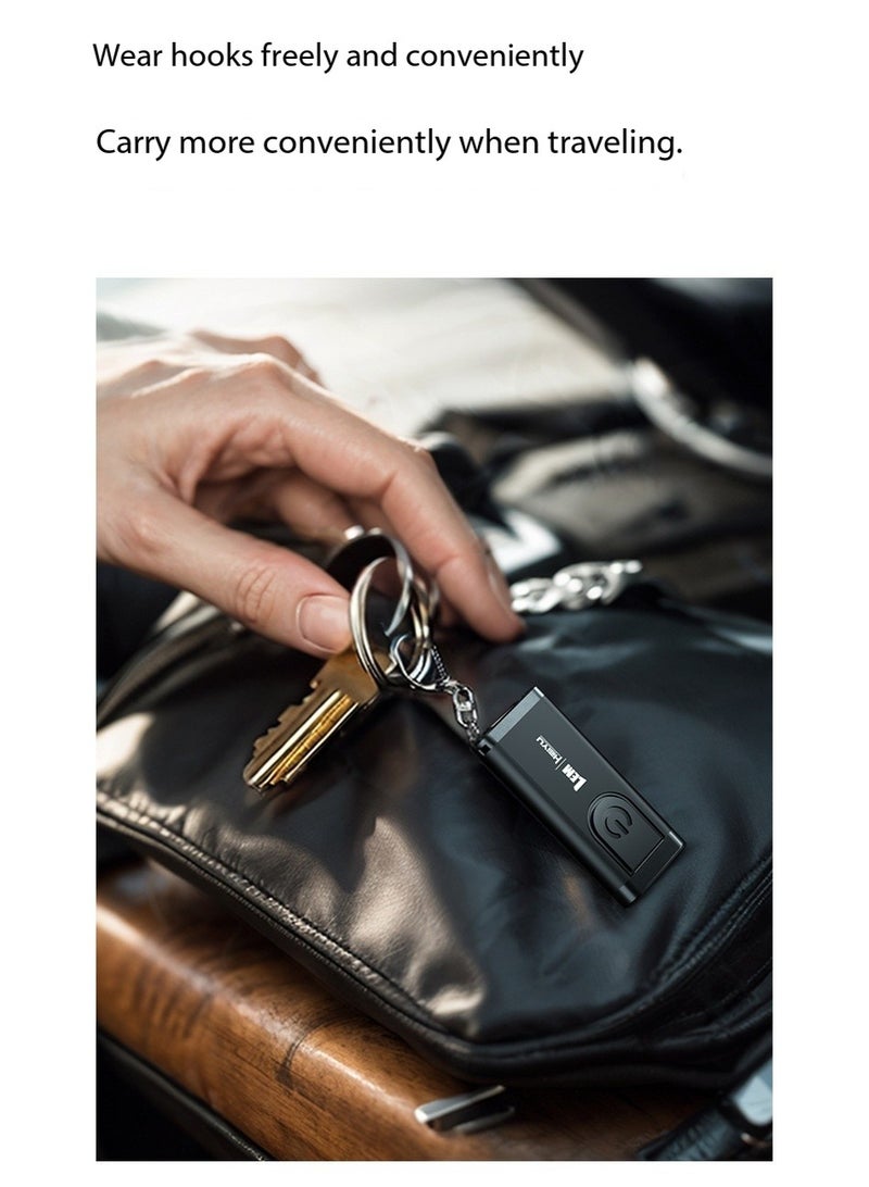 LEM Mini Outdoor Flashlight, Small, Portable, High-Intensity USB Rechargeable Flashlight, Keychain Light for Portable Work - Image 5