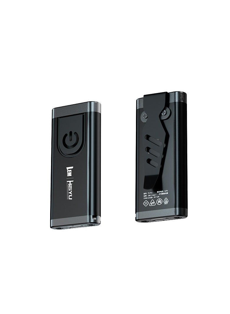 LEM Mini Outdoor Flashlight, Small, Portable, High-Intensity USB Rechargeable Flashlight, Keychain Light for Portable Work - Image 1