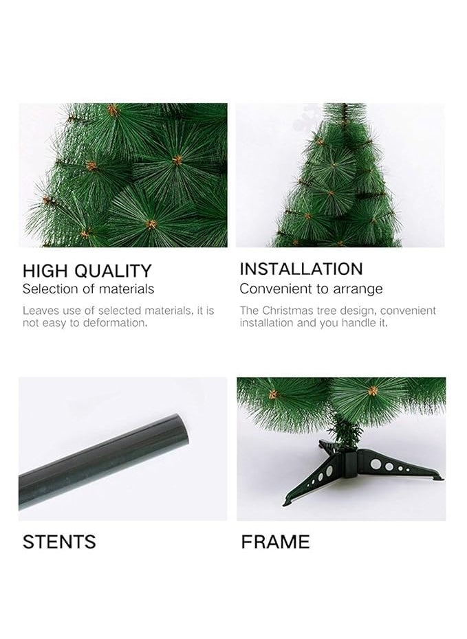 RASHRI ; One For All RASHRI One For All 3 Feet Xmas Tree 48 Pcs Decoration for Christmas Tree with Solid Legs Light Weight Perfect for Christmas Decoration Green  - Image 3