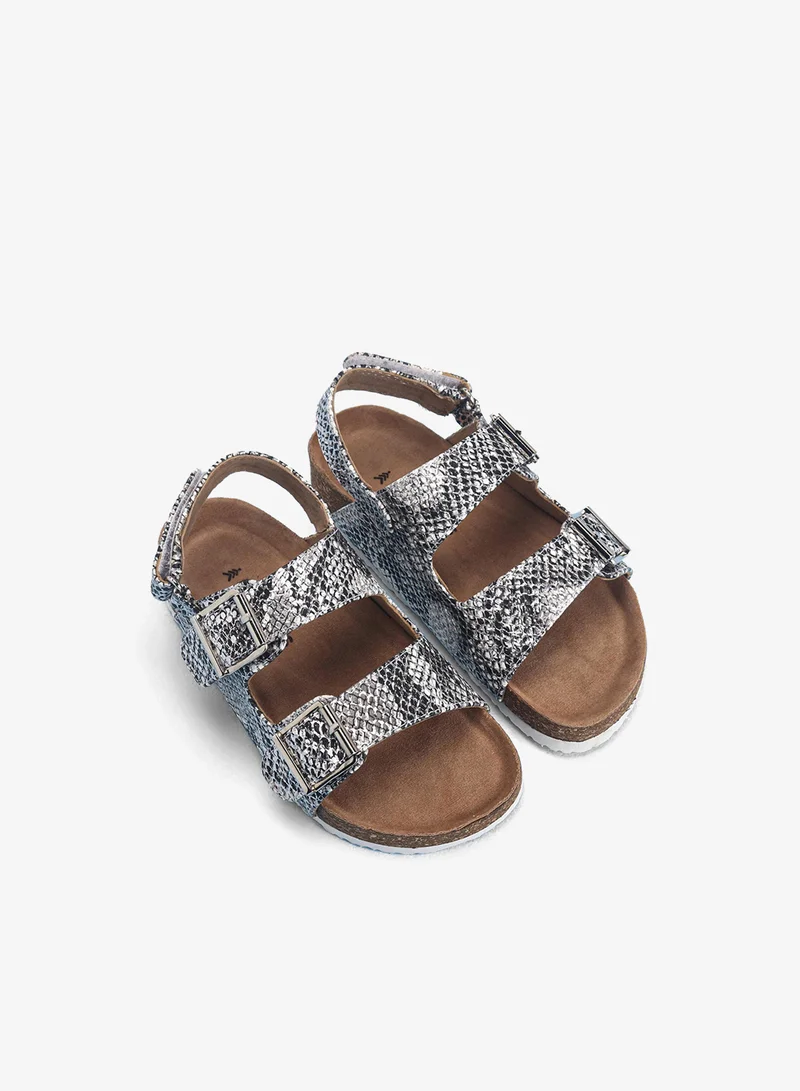 Pine Kids Pine Kids Sandals with Velcro Closure - Silver