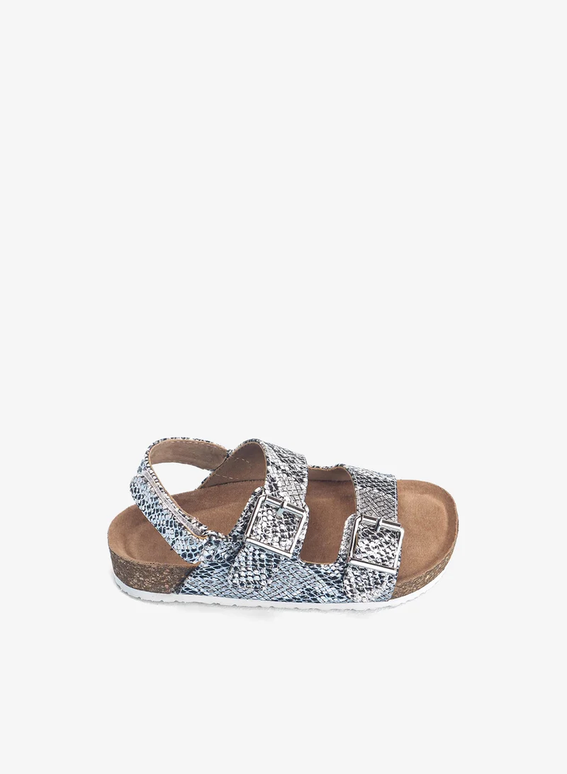 Pine Kids Pine Kids Sandals with Velcro Closure - Silver