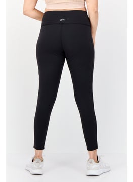 Reebok Women Sportswear Fit Brand Logo Trainning Leggings, Black  - Image 3