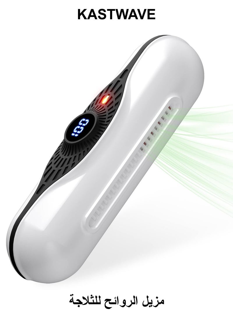 KASTWAVE USB Fridge Deodorize Reusable Portable Odor Remover with 3 Modes, Freshener Air Purifier for Refrigerators, Closets, Pets, and Car Replaces Baking Soda and Charcoal Bags - Image 1