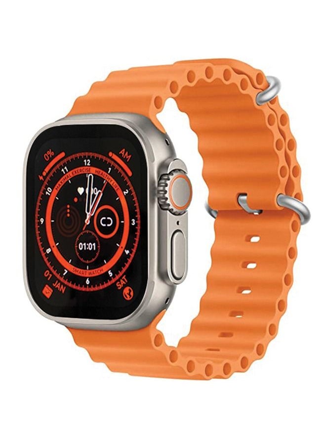 Max & Max - Ultra Smart watch Wireless Charging, Full Touch Screen, Bluetooth 5.1, Waterproof Heart Rate,  Compatible with Android and Apple Devices - Orange - Image 1