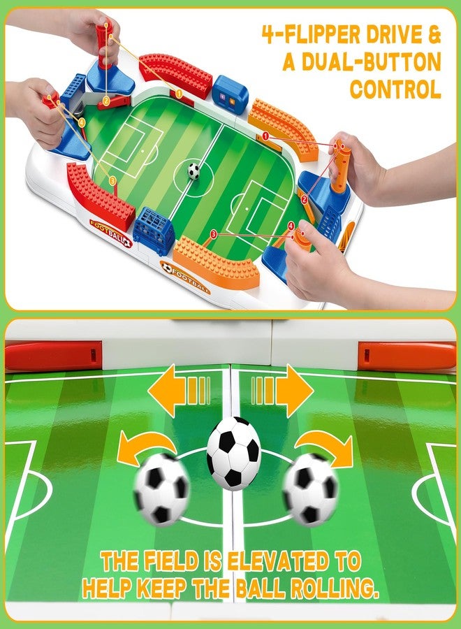 choopheme Mini Foosball Table Game for Kids Soccer Game Set Gifts Boys Toy Football Games Board for Indoor Sports Game Room Pinball Interactive Birthday Gift Toys for 3 4 5 6 7 8-12 Year Old Family Gatherings - Image 2