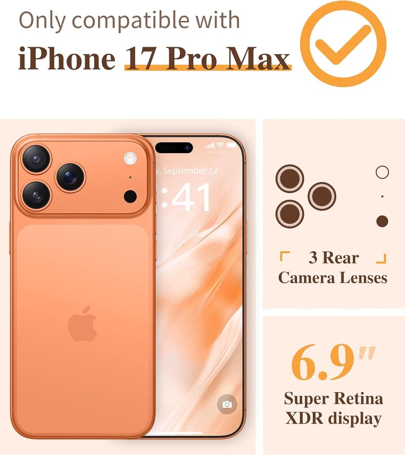 GVIEWIN for iPhone 17 Pro Max Case, [Upgraded Full Camera Protection][Not Yellowing][Screen Protector] Shockproof Protective Clear Floral Phone Case for iPhone 17 Pro Max 6.9'' (Floratopia/Colorful) - Image 2