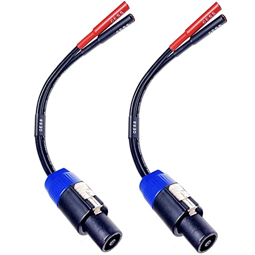 CNCESS Speakon Plug to Banana Female Jack Speaker Adapter, 12AWG 680 Strand Tinned Copper, 2-Channel - Image 4