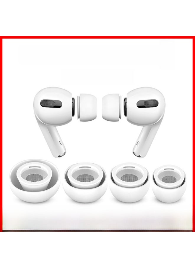 Generic - Applicable For Airpods Pro 2nd Generation Silicone Ear Caps Third Generation Bluetooth Headset Noise Reduction Earplugs Small-Color:Pressure Relief Hole [medium] Black - Image 1