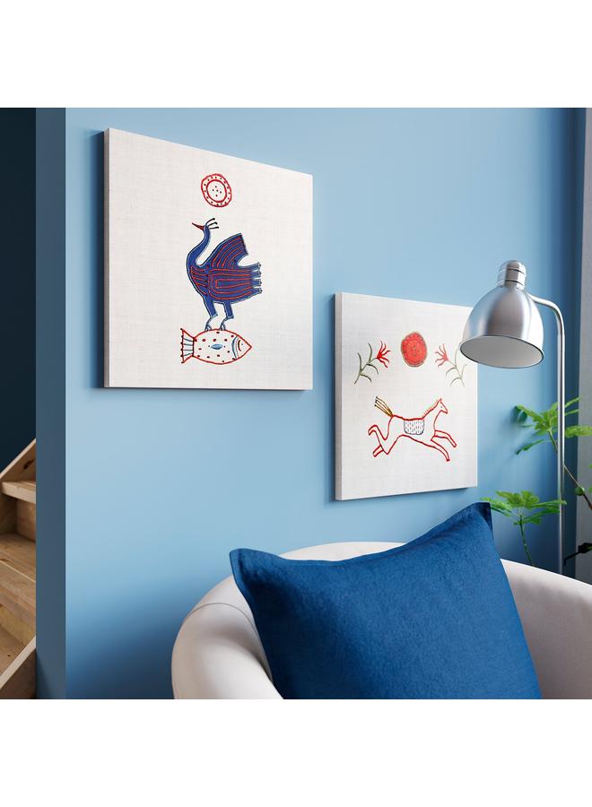 زبون صورة، تطريز حيواني، 40×40 سم - Image 2