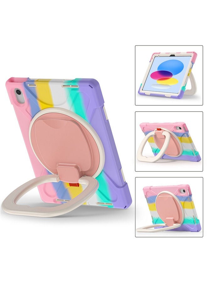 Case for iPad (A16) 11th 11 inch 2025 Gen iPad 11 Case/Case For iPad 10th Gen Case 2022 iPad 10 Case Upgraded Grade Heavy Duty Silicone with Pencil Holder 360 Degree Rotating Stand Handle Cover for 11" iPad 11th 2025/10.9"iPad 10th Gen 2022