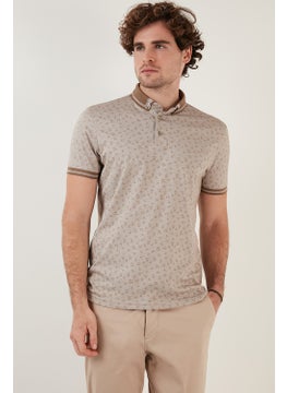 Buratti Cotton Blended Patterned Slim Fit Polo T Shirt Men's Polo T Shirt 646B3280  - Image 3
