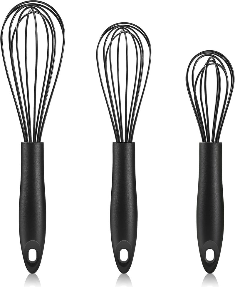Shengya Silicone Whisk – Heat Resistant Non-Stick Kitchen Whisk for Mixing, Beating, Baking & Cooking