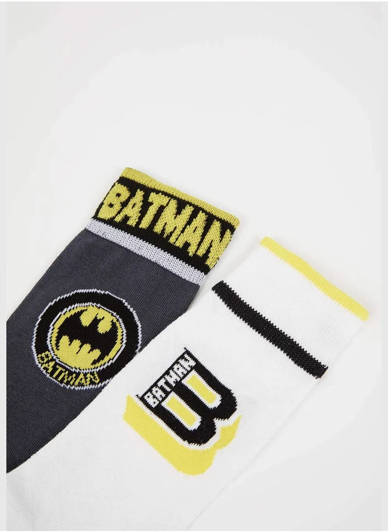 DeFacto 2 Pack Batman Print Long Socks
