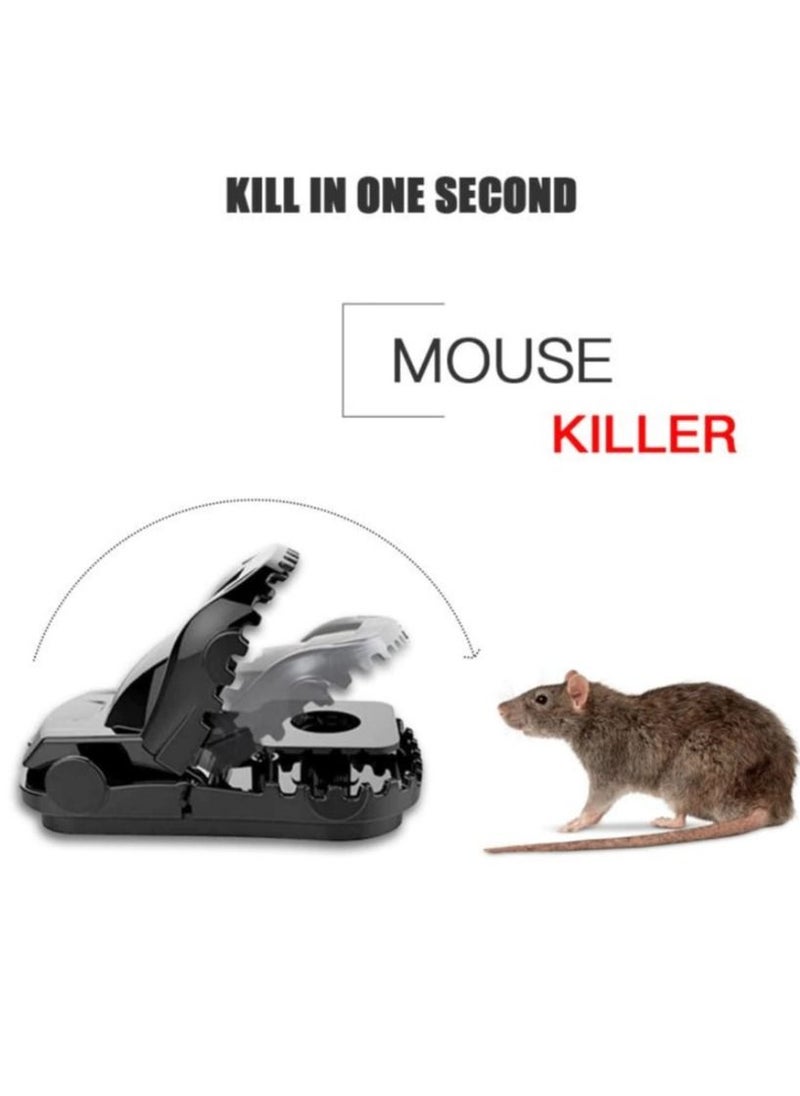 Generic 4 Piece Reusable Plastic Mouse Trap Black  - Image 5