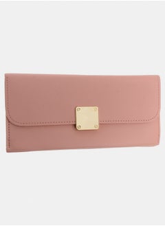 Women's leather wallet with multiple pockets and a pink square lock - pzsku/Z315DA27EF3B4F8C1E095Z/45/_/1737461992/db93957e-7e62-40f3-b59c-c14d5237bbdd