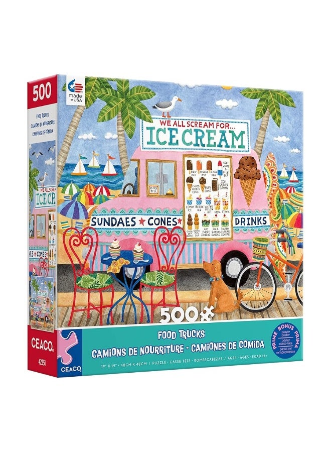 Ceaco - Food Trucks - Ice Cream Truck II - 500 Piece Jigsaw Puzzle - Image 3