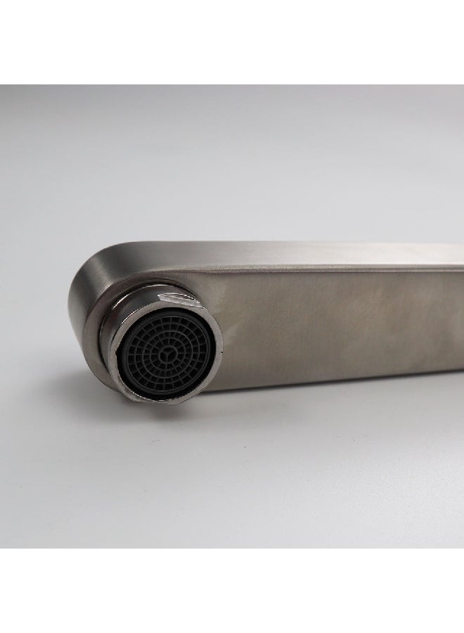 اكوا دروب صنبور مغسلة مطبخ بتصميم أنيق وحديث، مصنوع من الفولاذ المقاوم للصدأ باللون النيكل  30.5 × 10.4 × 26 سم JS-K097N - Image 2