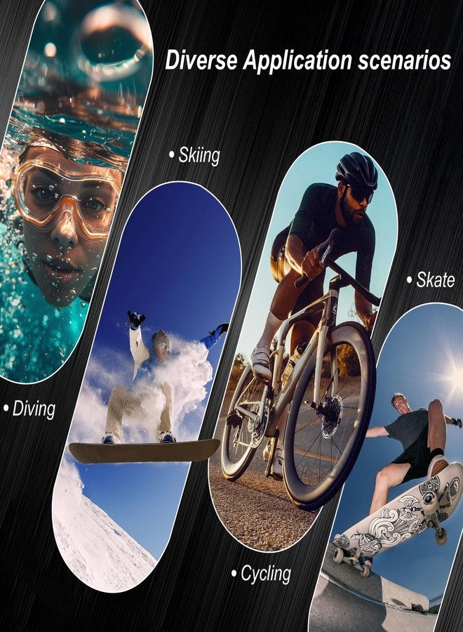 NUISK 4K Thumb Action Camera | 128G Sports Camera for POV Photoshooting: Waterproof Sports Camera The Size of a Thumb Suitable for Running Cycling Swimming Hiking Adventure Etc (Black) - Image 2