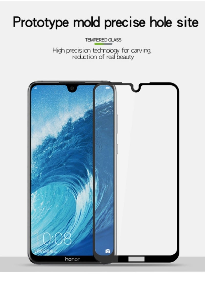 تيمبرد غلاس واقي شاشة من الزجاج المقوى متوافق مع هاتف Huawei Honor 8X Max، تغطية كاملة فائقة الوضوح ومضادة للخدش، تركيب خالٍ من الفقاعات  - Image 3
