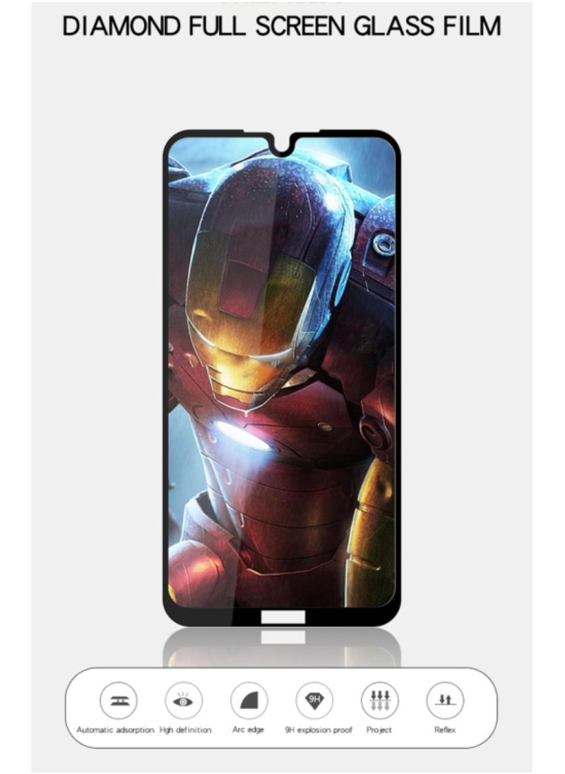 تيمبرد غلاس واقي شاشة من الزجاج المقوى متوافق مع هاتف Huawei Honor 8X Max، تغطية كاملة فائقة الوضوح ومضادة للخدش، تركيب خالٍ من الفقاعات  - Image 2