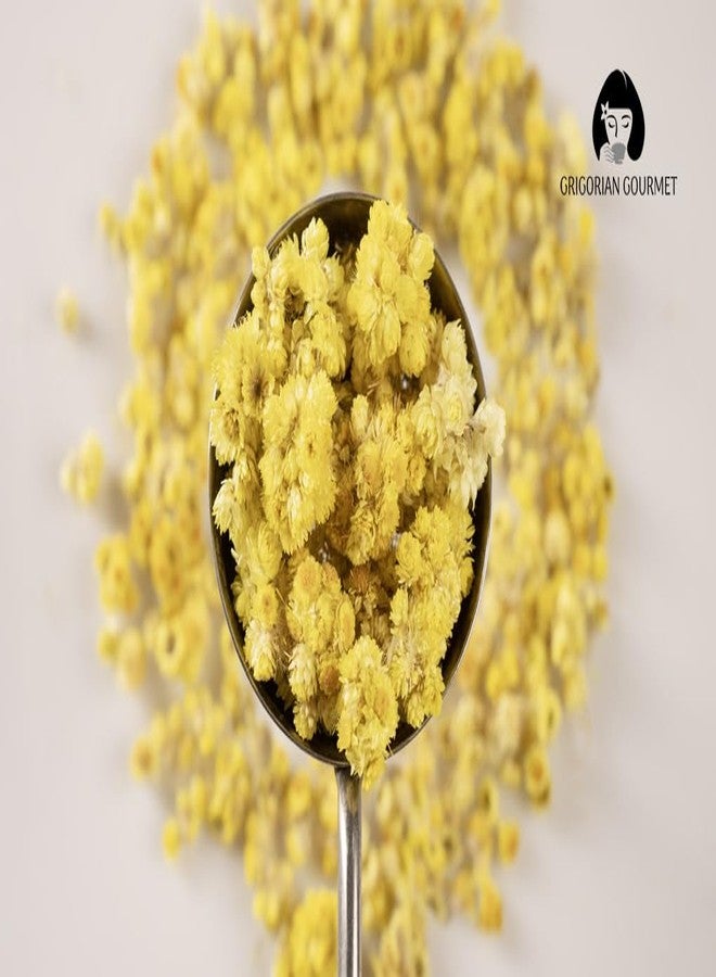 Helichrysum Immortelle Dried Flowers (4 OZ = 113 grams) Sandy Immortelle Herb Tea Wild Harvest from Armenia - Image 2