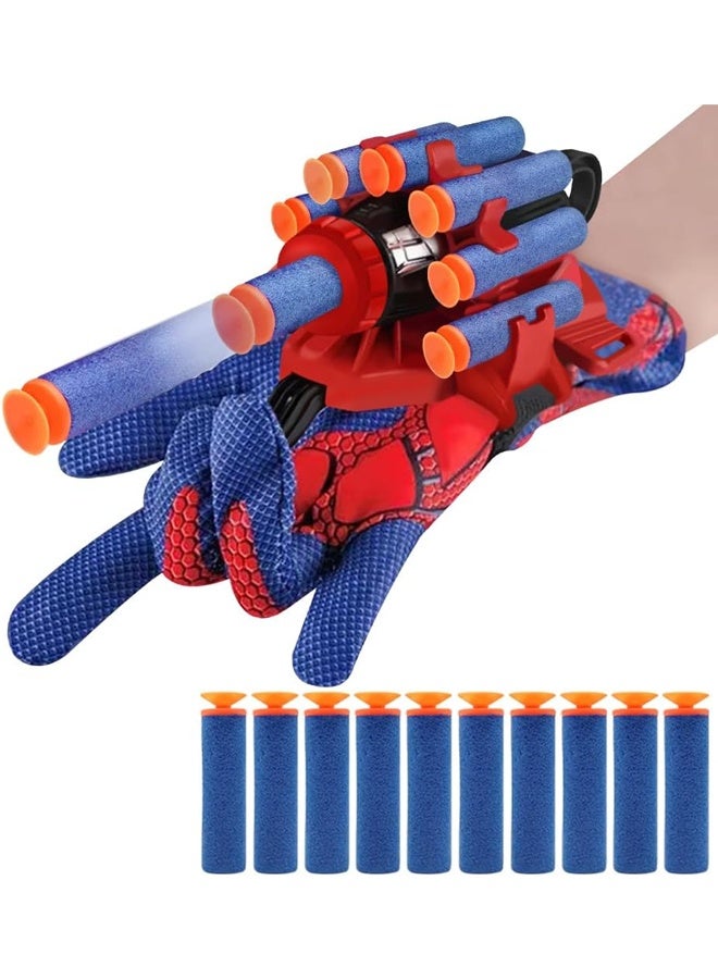 ألعاب إطلاق شبكة العنكبوت مع قفازات، مجموعة ألعاب إطلاق المعصم، ألعاب لعب دور الأبطال الخارقين للأطفال، هدية لأعياد الميلاد والهالوين والتنكر - Image 1