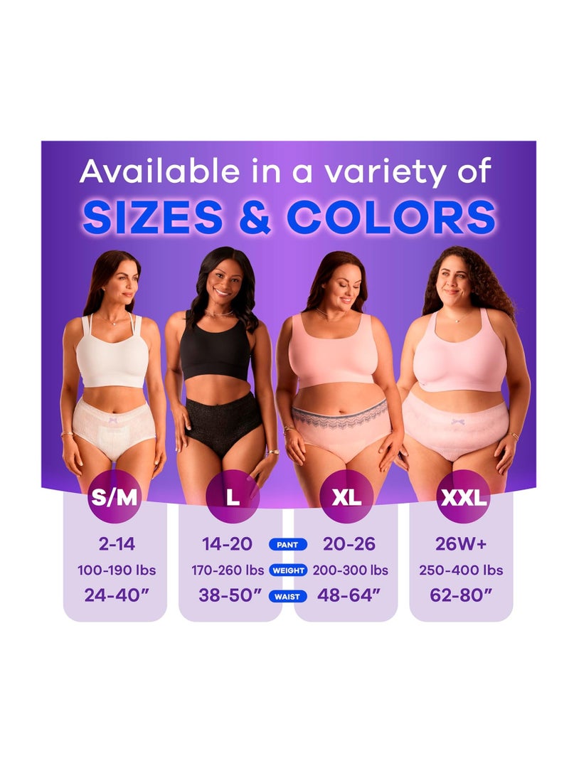 Always Discreet Incontinence & Postpartum Incontinence Underwear for Women, Small/Medium, Maximum Protection, 32 Count - Image 3