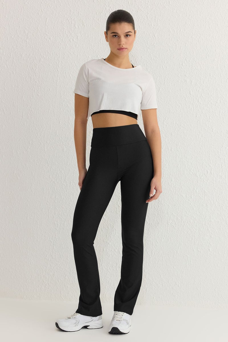 trendyol Black Full Length Straight Cut Recovery Diver Knitted Sports Leggings - Image 3