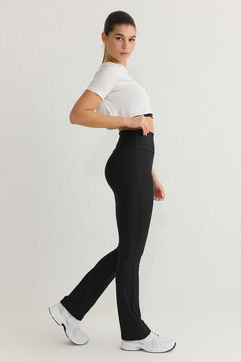 trendyol Black Full Length Straight Cut Recovery Diver Knitted Sports Leggings - Image 2