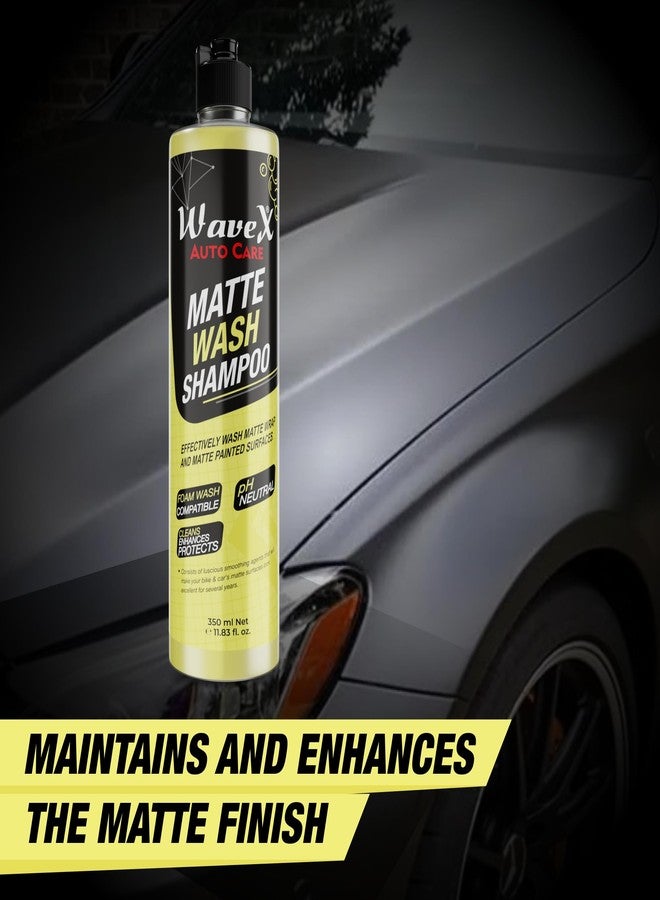 Wavex Matte Finish Maintainer 300ml Combo | Wash Clean, Protect and Maintain Matte Bikes & Cars | Consists of Matte Wash Shampoo, Maintainer, Microfiber, Chrome & Metal Polish - Image 4