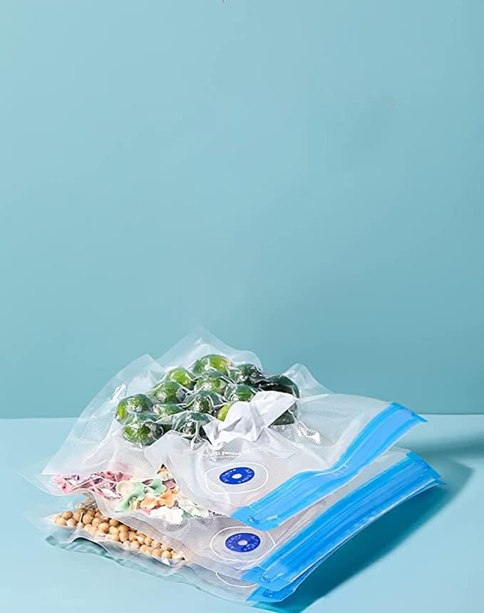 HaRvic HaRvic 3 pcs Vacuum Sealer Zipper Bags Sous Vide bags for food BPA Free Reusable Resalable with Air Valve Double Layers Food Storage 21X22  - Image 1