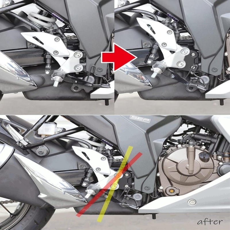LEDISHUN Adjustable Rearsets for Suzuki GIXXER 250 - Image 2