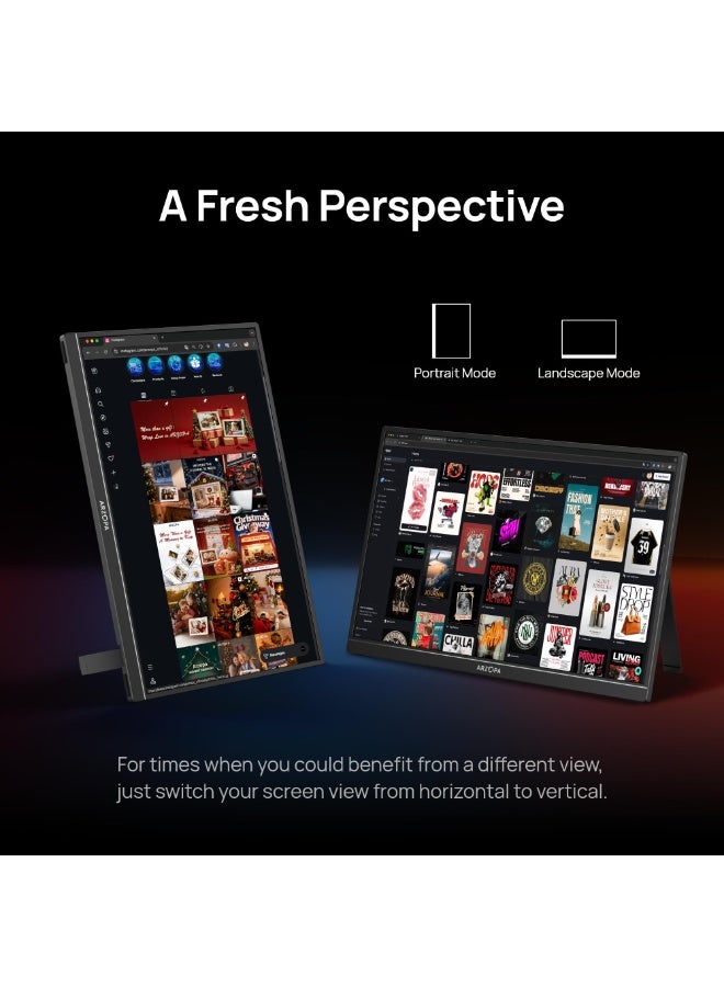 ARZOPA G1 Game MAX 16.1'' 144Hz Portable Gaming Monitor 106% sRGB 1080P FHD Kickstand with HDR Ultra Slim External Second Screen for Laptop PC PS5 Mac Xbox - Image 5