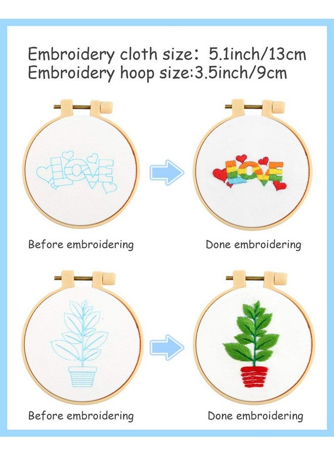 بليلي 10 قطع من أطقم التطريز المتقاطع للمبتدئين، أطقم التطريز المبتدئة للأطفال من سن 7 إلى 13 عامًا، تتضمن تعليمات، أطقم التطريز المتقاطع مع النمط، أطقم التطريز بالإبرة لمشاريع التطريز - Image 2