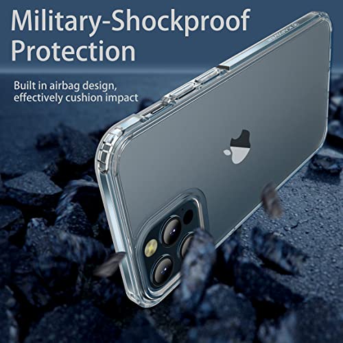 KAPAVER® for iPhone 13 Pro Back Case [Anti-Fingerprints ][Anti-Scratch] Frosted Translucent Shockproof Slim Cover 6.1 inches (Polycarbonate | Matte Clear)… - Image 3
