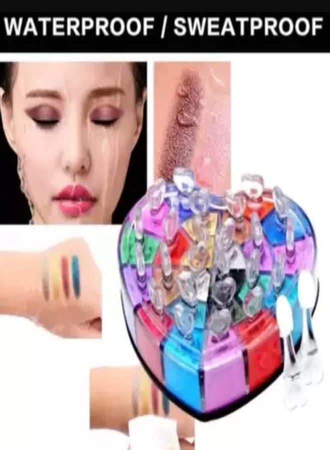 FEELHIGH بودرة ظلال العيون اللامعة ذات 18 لونًا - Image 3