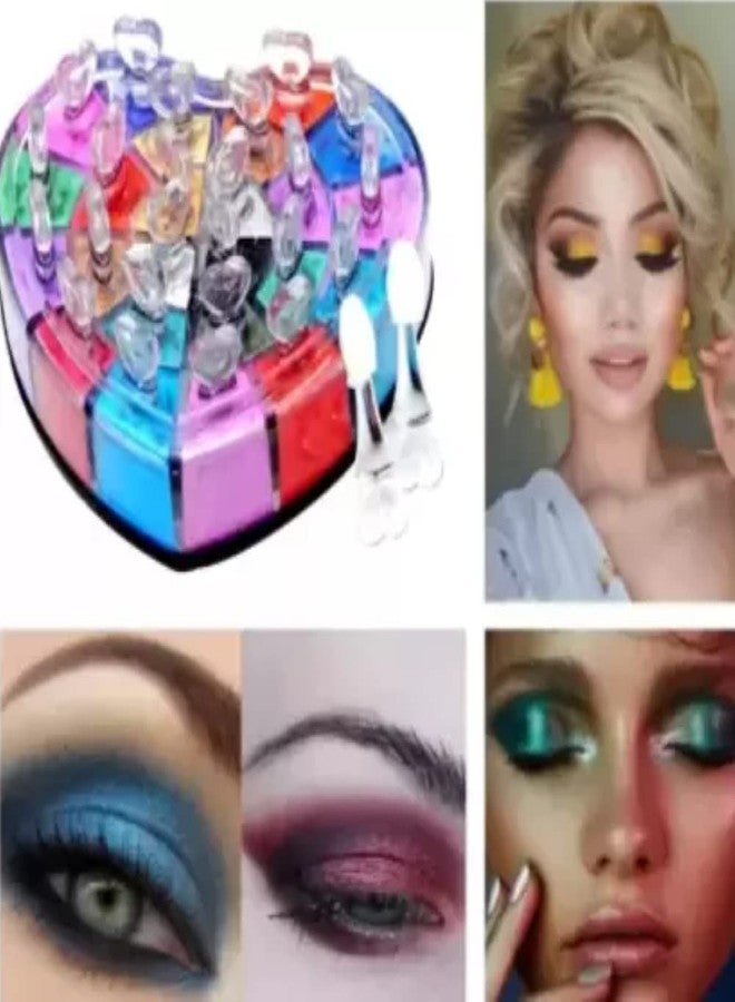 FEELHIGH بودرة ظلال العيون اللامعة ذات 18 لونًا - Image 4