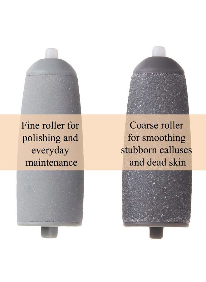 PAI4LEISI 6 Pcs Pedicures Replacement Heads for Flawless Pedi Electric Tool Foot File,Pedi Replacement Roller Head fit Finishing Touch Flawless Pedi as seen on TV (3 Coarse & 3 Fine), Grey, 6 Pack  - Image 2