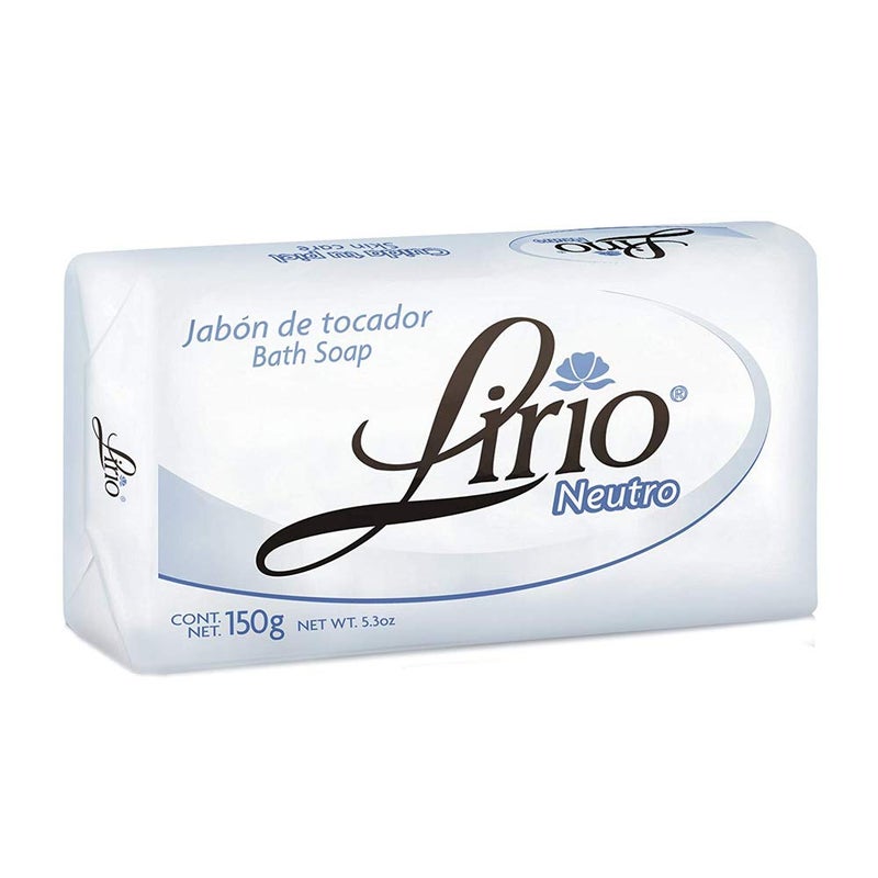 lirio Jabon Neutro Neutral Soap Lirio for Facial Use with Crema la Milagrosa and Tia Mana Pack of 1 