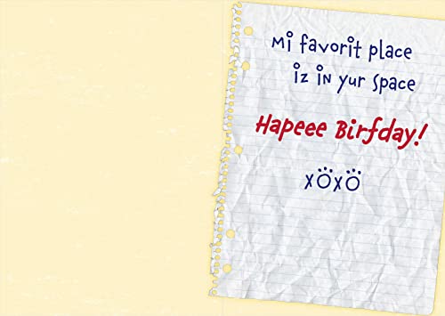 Dog Speak Birthday Card – “No Matter What, Always Happy to Be with You” – Thoughtful Pet-Themed Greeting Card from Dog with Envelope – 4.75" x 6.75" – Cute Happy Birthday Card for Pet Owners - Image 3